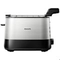 Miniatyrbillede 1 af 3: Brødrister - Philips - Viva Collection HD2639-90 - 2 skiver - 7 bruningsniveauer - Rustfrit stål