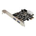 Pikkukuva 3 / 3: 2-porttinen USB 3.0 PCIe -ohjainkortti UASP:llä - 2-porttinen USB 3.0 PCI Express -ohjainkortti - LP4-virtalähde - PEXUSB3S25