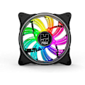 Pikkukuva 2 / 2: NOX Hummer A-FAN 120 mm PC-tuuletin, ARGB Rainbow LED, erittäin hiljainen tärinää vaimentavilla kumityynyillä, iso