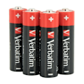 Miniatyrbillede 1 af 3: Verbatim AA alkaliske batterier, alkaliske, cylindriske, 1,5 V, 10 stk., AA, sorte, røde