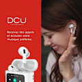 Miniatyrbillede 4 af 4: Bluetooth-hovedtelefoner - DCU TECNOLOGIC - 5.4 - Touchskærm - Batteritid 30 timer - Hvid Vit
