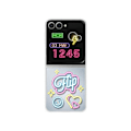 Miniatyrbillede 1 af 6: Coque - Samsung - Galaxy Z Flip6 - Grå - Blød - Personalisering NFC Grå