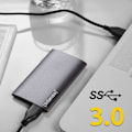 Miniatyrbillede 2 af 3: Ekstern SSD harddisk - INTENSO - PREMIMUM - 512GB - Grå