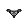 Miniatyrbillede 3 af 4: Obsessiv - String Donna Dream med åben mellemrum - Sort XS/S Svart XS/S
