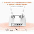 Pikkukuva 4 / 4: TENDA 4G-reititin 300Mbps, SIM-korttiportti, Ethernet-portit, puhepalvelu, 4G+ LTE, VoLTE, WiFi-reitittimen helppo asennus. 4G06