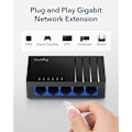 Pikkukuva 2 / 2: Verkkokytkin - CUDY - GS105D - 5 Gigabit RJ45 -porttia - Plug and Play - Energiansäästö
