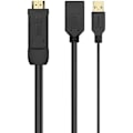 Pikkukuva 1 / 2: Sovitinkaapeli - AISENS - A122-0642 - DisplayPort HDMI - uros-uros - videosignaalin muunnos