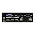 Pikkukuva 1 / 3: STARTECH Professional 2-porttinen USB VGA KVM -kytkin kaapeleilla - Näppäimistön hiiri -näytön kytkinsarja