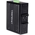 Miniatyrbild 3 av 4: Switch - Ethernet-nav - Trendnet-injektor - TI-BG104 - Switch 10-portar Industrial Gbit PoE++ Din-Rail