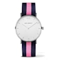 Pikkukuva 1 / 2: Kello - Paul Hewitt - PH-SA-S-ST-W-NLP-20 - Ø 39 mm - Kvarts - Nylon Blå, Rosa, Silver
