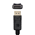 Miniatyrbillede 3 af 4: Kabel - nappe integration Aisens - A124-0129 - A124 - 0129 - Kabel 4 K (60Hz, DP/m-DP/M, 2 M) Sort