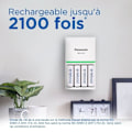 Miniatyrbild 3 av 3: Panasonic eneloop HR06 LR6 (AA) NiMH uppladdningsbart batteri 2000 mAh 1,2 V 4 st.