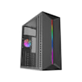 Miniatyrbillede 4 af 6: Mars Gaming Mc-blaze PC-kabinet ATX Ventilator FRGB 80mm LED RGB Strimmel Front Sort