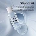 Miniatyrbild 3 av 6: USB-C till Type-C-kabel, Super Snabb Laddning 100W, 2m - Baseus Gem (P10373000311-01) - Galaxblå