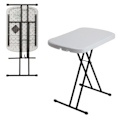 Miniatyrbillede 1 af 4: Ultra-resistent multifunktionelt klapbord for livet - LEVETID - 66x46x61 / 66/71 cm - Rektangulært - Hvid