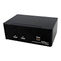 Pikkukuva 2 / 3: StarTech.com 2-porttinen DisplayPort, USB- ja audio-KVM-kytkin – KVM-kytkin – 2560 x 1600 (SV231DPDDUA)