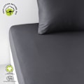 Pikkukuva 1 / 3: Pohjapeite - TÄNÄÄN - 180 x 200 cm + 30 cm - Puuvilla - Luomufusain TRÄKOL