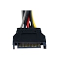 Miniatyrbillede 1 af 2: SATA Power Y Splitter 15 cm - STARTECH - Kabeladapter - 1x SATA til 2x SATA