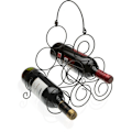Miniatyrbillede 2 af 2: Flaskeholder - VERSA - Sort krom - 6 flasker - Metal - Mål 32x16,5x27,5 cm Svart