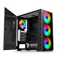 Pikkukuva 1 / 2: Boîtier PC SAVIO PRIME X1 ARGB mustassa lasissa