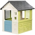 Miniatyrbillede 1 af 6: Smoby Life - Skøn Hjem - Moderne Design - Port i, Vinduer med Persienner - Genbrugsmateriale - Fra 2 år Vitt, grönt och blått