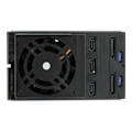 Pikkukuva 1 / 3: STARTECH Hard Drive Rack Backplane Mobile - Alumiini ilman laatikkoa - 3 SAS II/SATA III 6Gbps kovalevy, Hot Swap