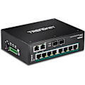 Miniatyrbild 3 av 3: Ethernet-switch - TRENDNET - TI-PG102 - 10 portar - Modulerbar - POE+