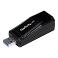 Miniatyrbillede 1 af 2: Netværksadapter - STARTECH - USB 3.0 til RJ45 - Gigabit Ethernet - 10/100/1000Mbps - Sort
