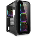 Miniatyrbillede 1 af 2: PC-kabinet ATX - SHARKOON - AK5G RGB - hærdet glas - 4 PWM blæsere - Kompatibel med væskekøling
