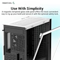 Miniatyrbild 3 av 5: PC-fodral utan strömförsörjning - DEEPCOOL CH370 (Vit) - Minitorn - Micro-ATX-format