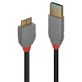 Miniatyrbillede 1 af 2: Lindy 36765 USB-kabel - 0,5 m - USB A til Micro-USB B - 3.0 (3.1 Gen 1) - 5000 Mbit/s - Sort