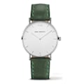 Miniatyrbillede 1 af 2: Ur - Paul Hewitt - PH-SA-S-ST-W-12M - Læder - Ø 39 mm - Analogisk Grön, Silver, Vit