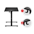 Miniatyrbillede 3 af 4: Bureau Højdejusterbart - HUZARO - HERO 8.2 - Sort - Elektrisk - Ergonomisk Svart