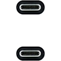 Miniatyrbillede 3 af 4: Nanokabel NANOCABLE USB 3.1 Gen2-kabel, sort, 1,5 m, 10 Gbps 5A, 4K-60Hz, USB-C-M-USB-C-M
