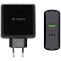 Miniatyrbillede 1 af 2: AISENS CARGADOR Para Smartphone 48W 1X USB-C PD3.0 30W, 1X USB-A QC3.0 18W