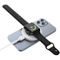 Miniatyrbillede 1 af 2: Muvit trådløs oplader til iPhone med stativ og Type-C-kabel medfølger