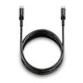 Miniatyrbild 2 av 6: NGS KNOT 65W-3: USB-C till USB-C-kabel på 3 m för snabb laddning av enheter upp till 65 W. Hög kompatibilitet. Svart.