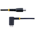 Pikkukuva 4 / 4: USB-C-kaapeli - StarTech.com - 15cm - 60W PD 3A - Kulma Musta - Kestävä Aramidikuitu