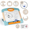 Miniatyrbillede 1 af 5: Smoby - Magnetisk modul tavle - Let at transportere - 3 måder at bruge den på - Fransk fremstillet vitt och blått