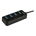 Pikkukuva 2 / 3: USB 3.0 Type-C - StarTech - 4 Ports - Kytkimet Virta/Pois - UASP-tuki - Musta