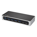 Pikkukuva 1 / 4: StarTech.com 7-porttinen USB-C-keskitin ulkoisella virtalähteellä - USB Type-C - 5x USB A ja 2x USB-C -keskitin - USB 3.0 (HB30C5A2C)