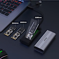 Miniatyrbillede 3 af 4: USB 3.2 Gen 2 kabinet - Ikke specifik - M.2 NVMe/SATA - USB-C - Aluminium - 10 Gbit/s