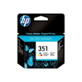 Miniatyrbillede 1 af 2: HP blækpatron CB337EE 351 farve - til HP Deskjet D4260, D4263, D4360, D4363, D4368 - 3,5 ml