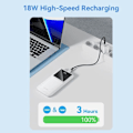 Pikkukuva 4 / 6: Langaton ulkoakku, USB-C, 2x USB, 2x USB, Micro-USB, PD22.5W, 10 000 mAh - Vention (FHKB0) - Musta