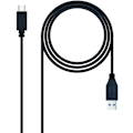 Pikkukuva 1 / 4: USB A - USB C - NANOCABLE - 10.01.4000 - 0,5 m - Musta - USB A ja C liittimet