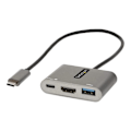 Miniatyrbillede 4 af 5: StarTech.com - CDP2HDUACP2 - USB-C Multiport Adapter, USB-C til HDMI 4K, USB 3.0 Hub, Docking Station