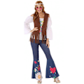 Miniatyrbillede 1 af 4: Hippie Kostume - Kvinde - Størrelse M/L - M/L Unik farve