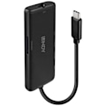 Miniatyrbillede 2 af 3: LINDY Mini USB-C dockingstation - Brandvenlig - Pass-Through Charging - Sort