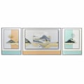 Miniatyrbild 1 av 3: set med 3 moderna bergsmålningar (200 x 3 x 70 cm)