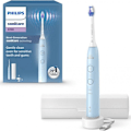 Miniatyrbillede 1 af 2: Philips Sonicare 6100 - Sonic tandbørste med 2 børstemodes, 3 intensitetsniveauer, trykadvarsel. Ljusblå